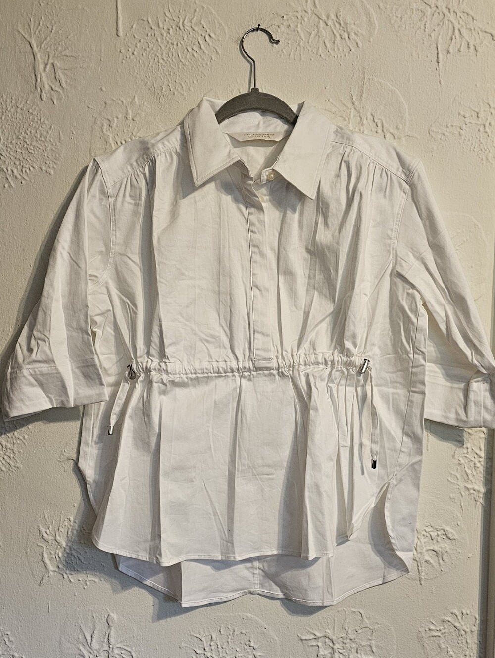 Women's Xsp White Cinch Waist 3/4 Sleeve Carla Rockmore — image 2 of 8